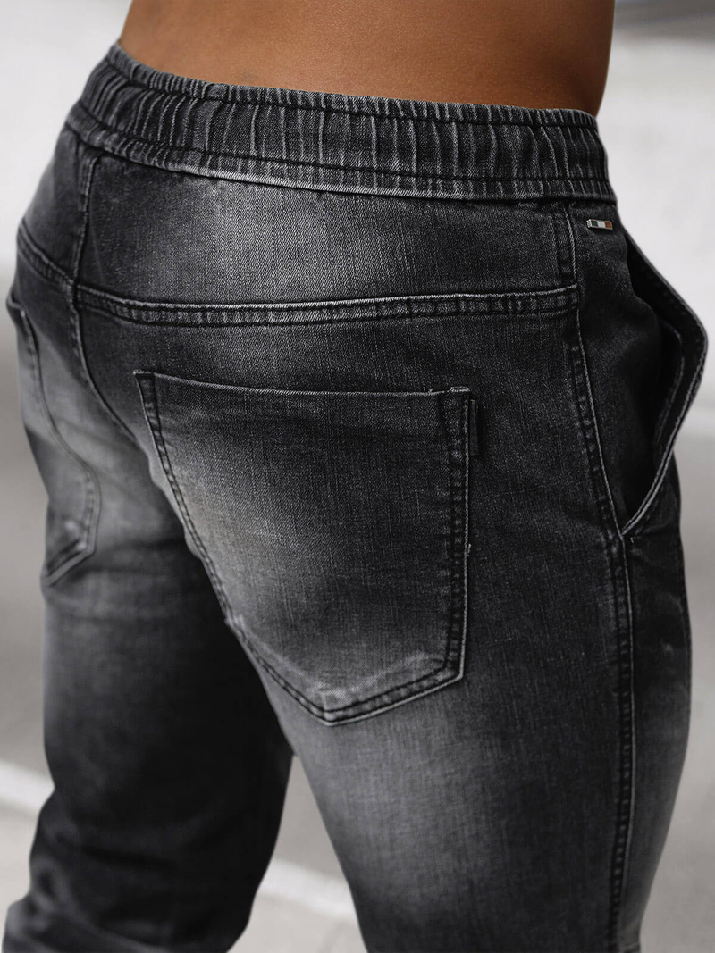 Vīriešu jogger bikses melni OZONEE NB/MP0115N