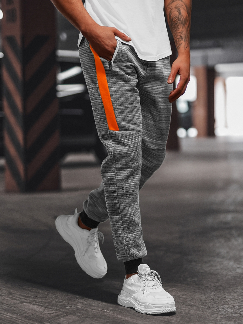 Vīriešu sporta bikses pelēkas OZONEE JS/K60011Z