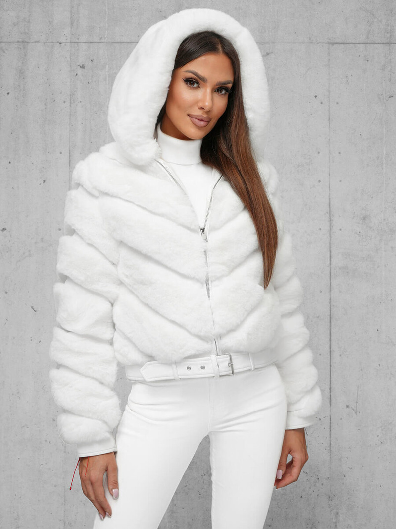 Sieviešu jaka balta OZONEE JS/11Z8165Z