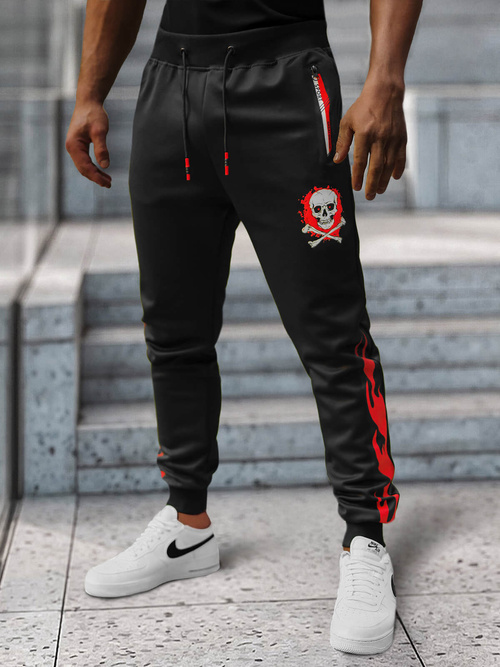 Vīriešu sporta bikses melnas OZONEE JS/K10237Z