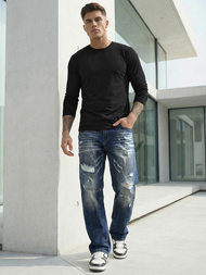 Vīriešu džinsi debesu zili OZONEE O/KK2885Z