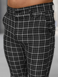  Vīriešu chino bikses melnas OZONEE DJ/5515Z