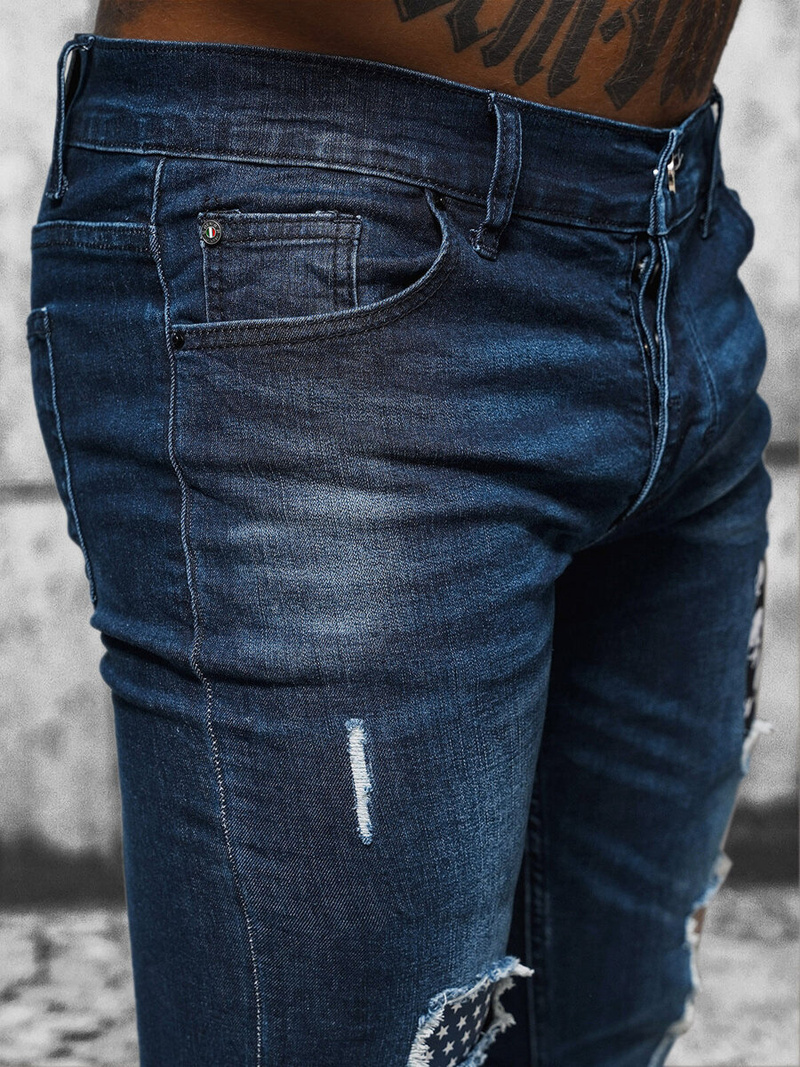 Vīriešu džinsi zili OZONEE NB/MP0015BS