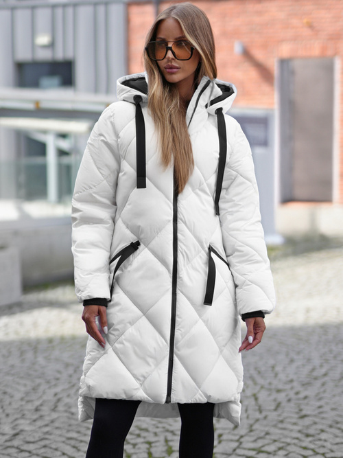 Sieviešu jaka balta OZONEE JS/5M3168/281Z