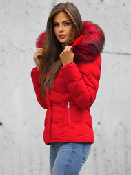 Sieviešu ziemas jaka sarkana OZONEE JS/M9057/270Z