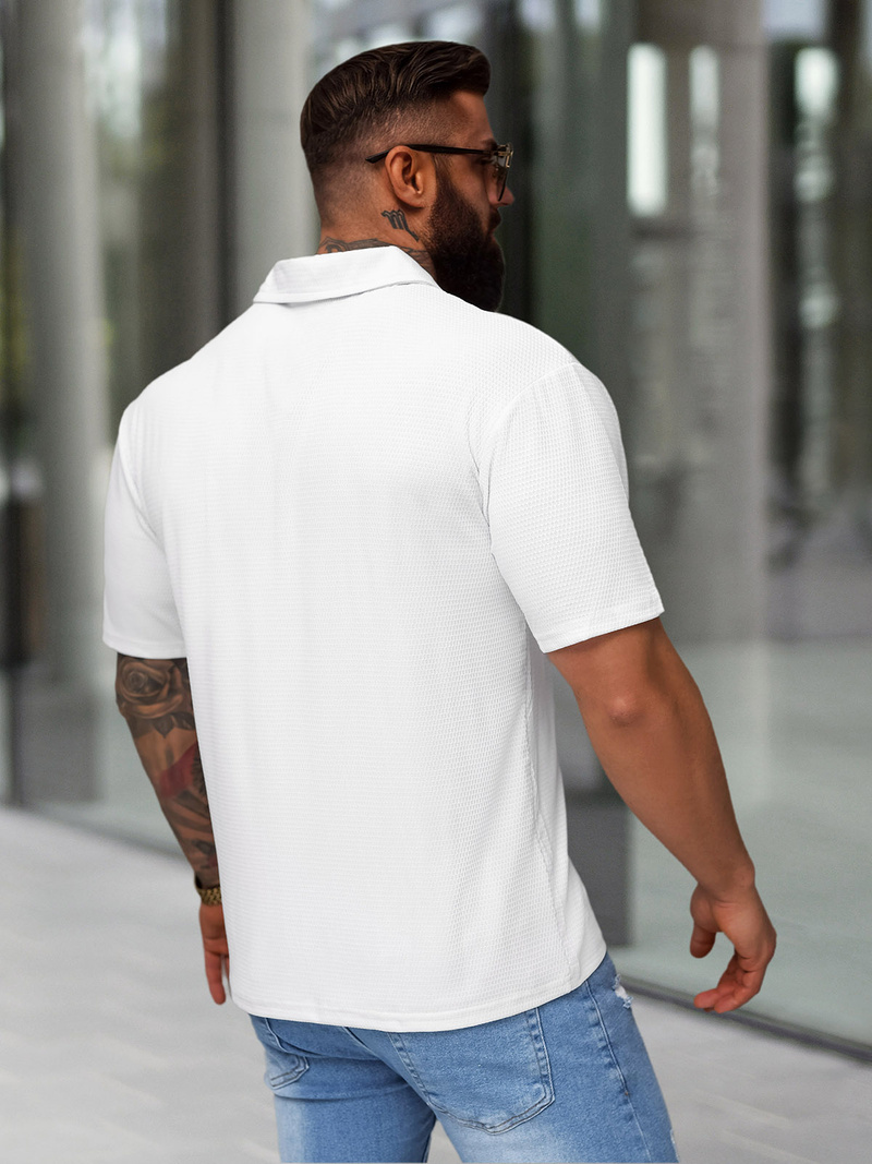 Vīriešu polo krekls balts OZONEE O/YN2/593