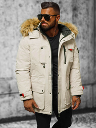 Vīriešu ziemas jaka smilšu OZONEE JS/5M791/62