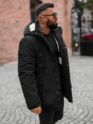 Vīriešu ziemas jaka melna OZONEE JS/5M3223/392