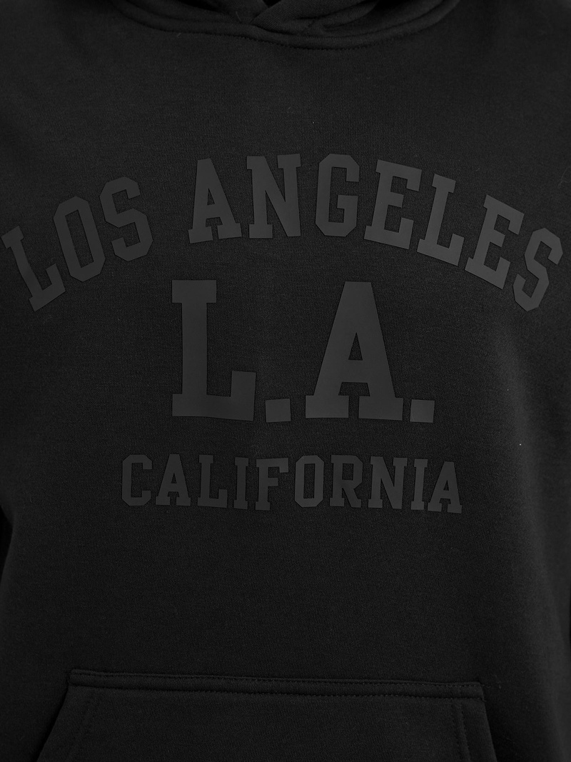 Vīriešu džemperis ar kapuci melna OZONEE JS/8B1972/3