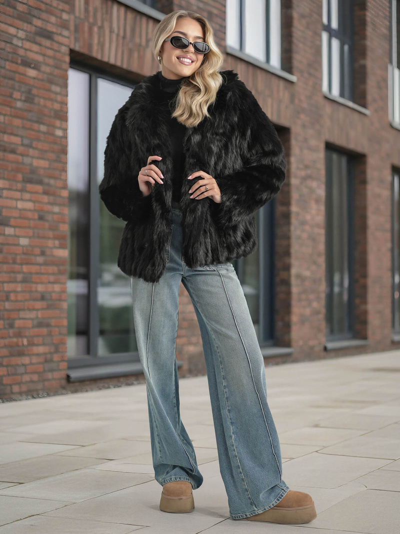 Sieviešu jaka melna OZONEE JS/11Z8261