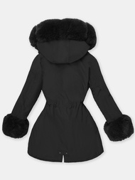 Sieviešu ziemas jaka melna OZONEE JS/16M9062/392