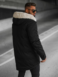 Vīriešu parka melna OZONEE JS/22M319/392Z