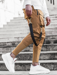 Vīriešu chino jogger bikses camel OZONEE G/11133