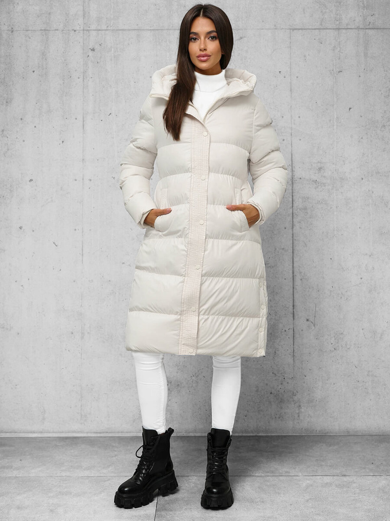 Sieviešu jaka ecru OZONEE JS/5M3253/281