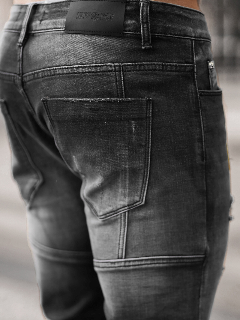 Vīriešu džinsi melni OZONEE NB/MP0047NZ