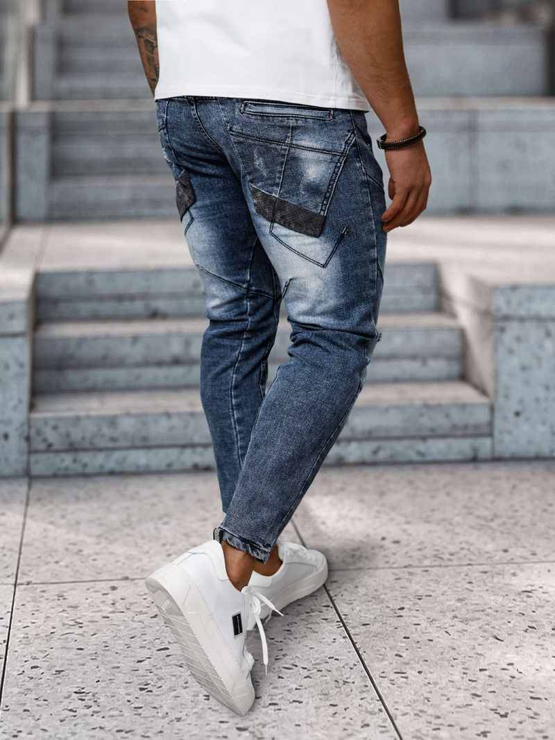 Vīriešu džinsi debesu zili OZONEE NB/MP0045B