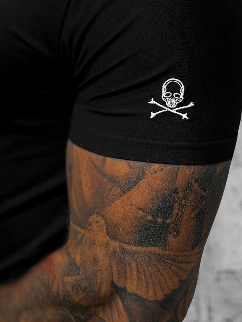 Vīriešu t-krekls melns OZONEE NB/MT3040