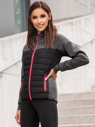 Sieviešu virsjaka melna OZONEE JS/KSW4002Z