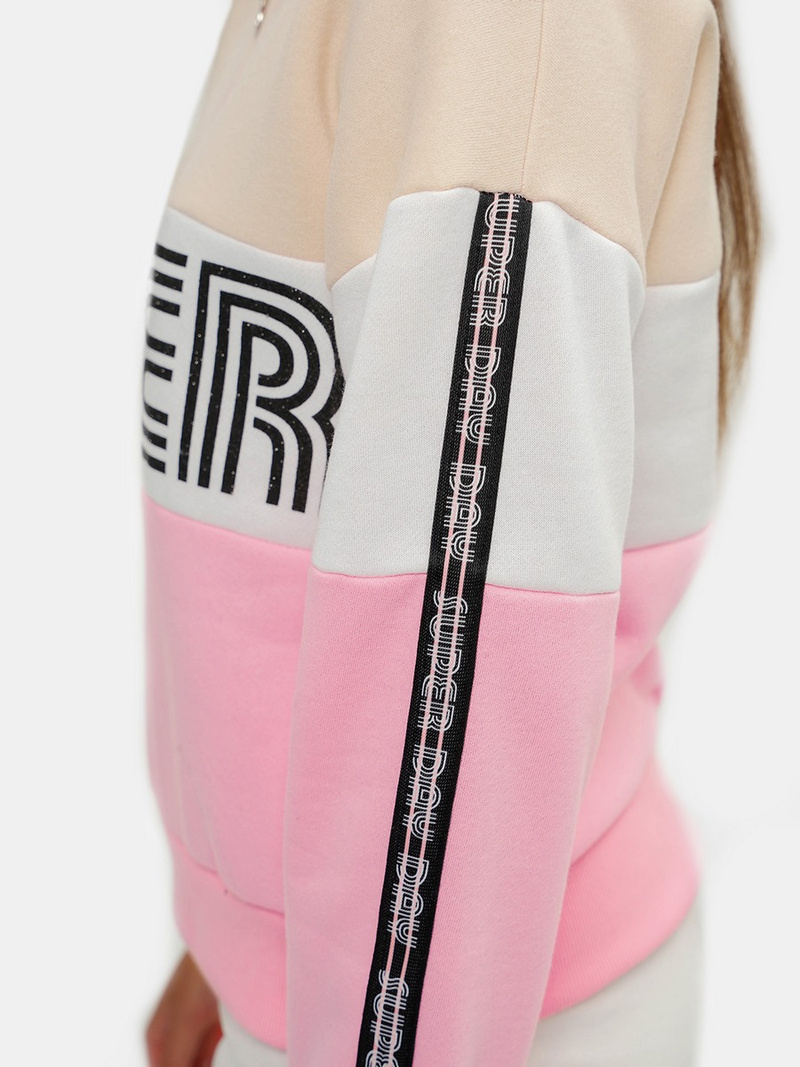 Sieviešu džemperis smilšu-gaiši rozā OZONEE JS/B26019Z