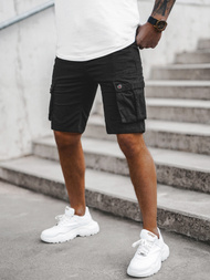 Vīriešu chino šorti melni OZONEE T/BB70012/1