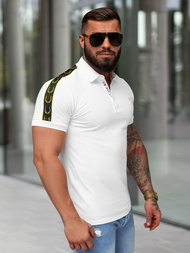 Vīriešu polo krekls balts OZONEE O/QQ1337