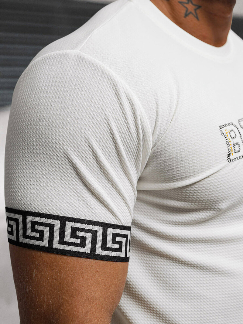 Vīriešu t-krekls balts OZONEE O/T7571