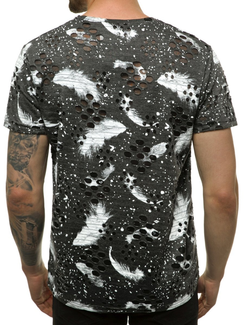 Vīriešu T-krekls grafīta OZONEE JS/KS2111