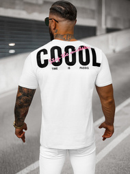 Vīriešu T-krekls balts OZONEE O/T1278/1