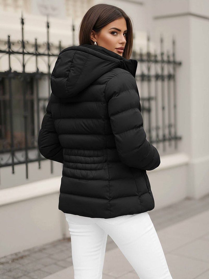 Sieviešu ziemas jaka melna OZONEE JS/M769/392Z