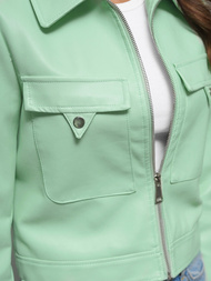 Sieviešu ādas jaka piparmētra OZONEE O/G117