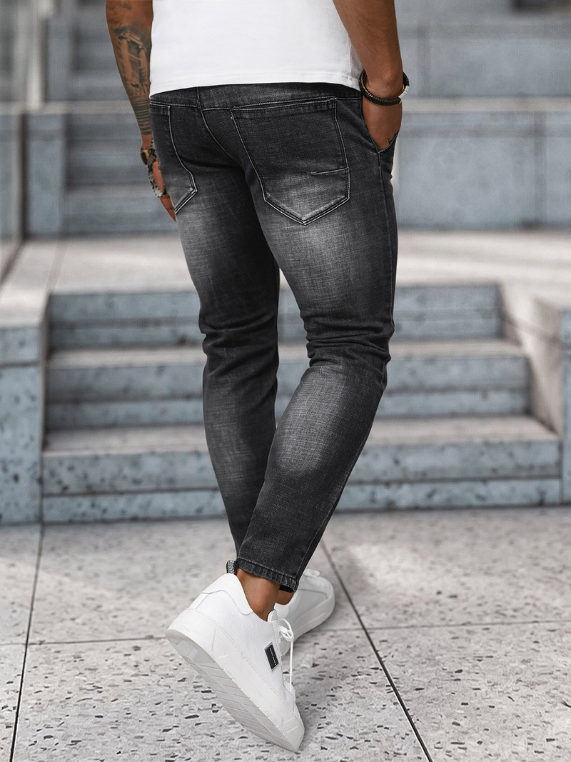 Vīriešu džinsi debesu melni OZONEE NB/MP0091N