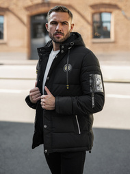 Vīriešu jaka melna OZONEE JS/57M7503/392Z
