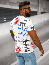 Vīriešu T-krekls Balts OZONEE JS/8T1211/1