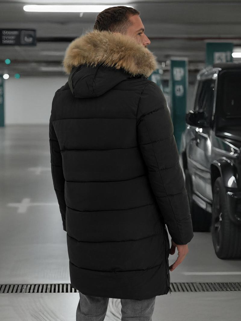 Vīriešu parka melna OZONEE JS/25M9803/392Z
