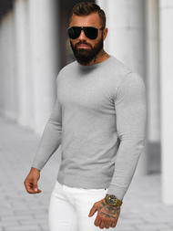 Vīriešu svīteris pelēks OZONEE NB/MMB602/2Z