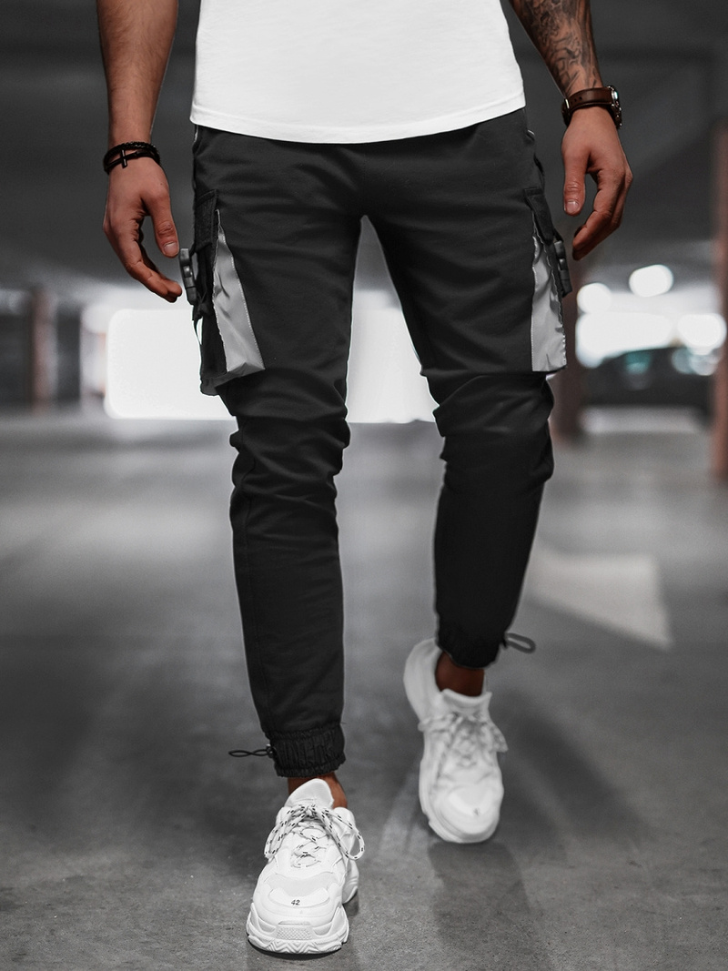 Vīriešu Chino Bikses Melni B/21203004Z