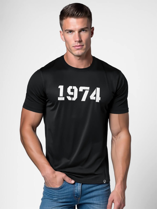 Vīriešu t-krekls melns OZONEE NB/MT3130