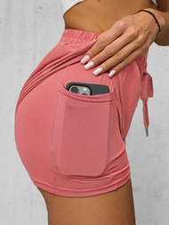 Sieviešu sporta šorti tumši koraļļu OZONEE JS/XY24015S