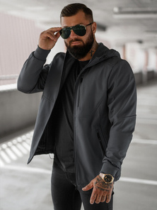 Vīriešu softshell jaka grafīta OZONEE JS/27B6529/5Z