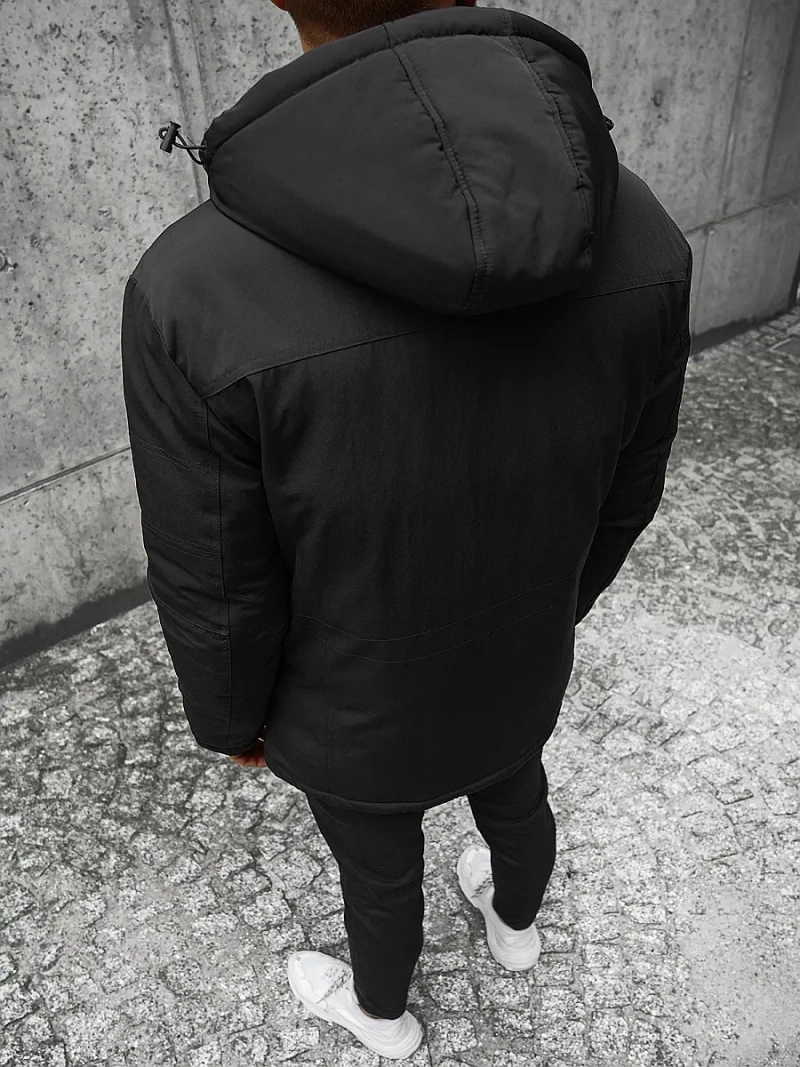 Vīriešu virsjaka melna OZONEE JS/M713/392