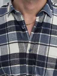 Vīriešu krekls tumši zila OZONEE V/V175