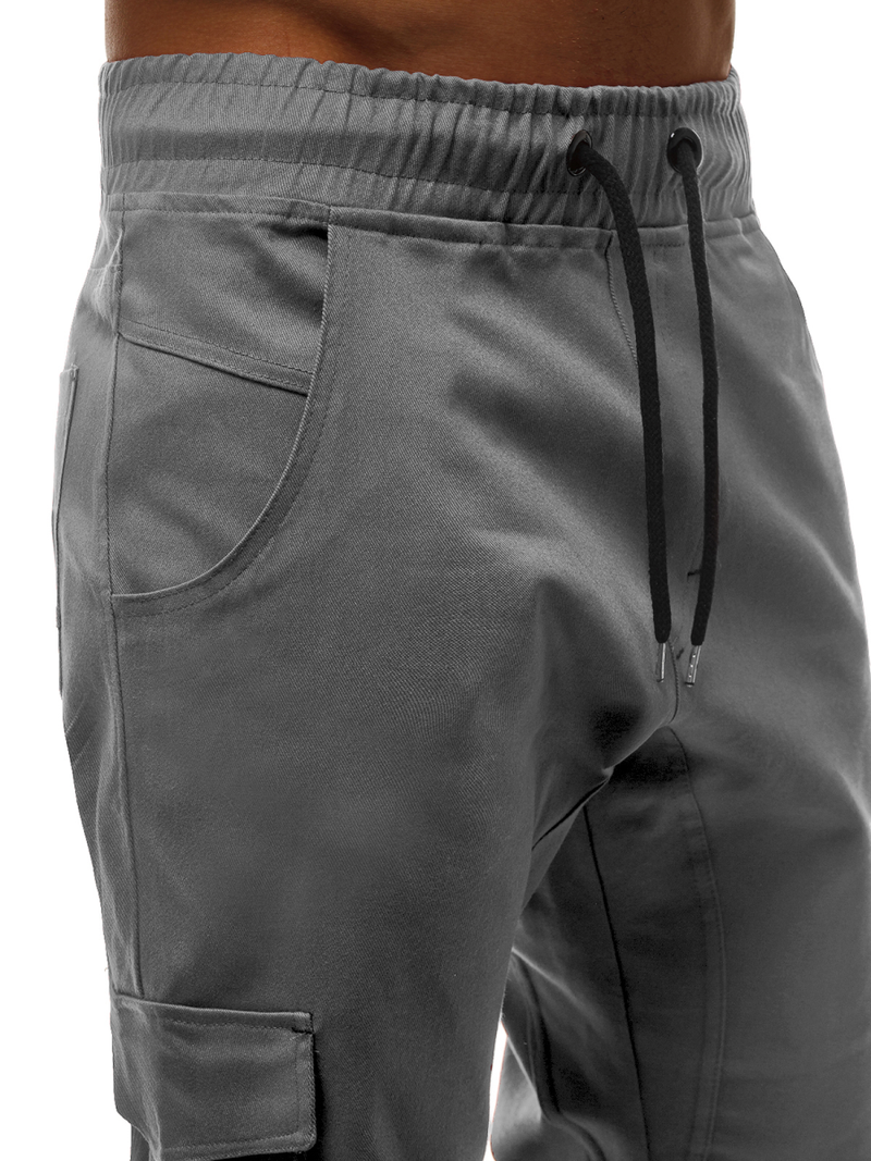 Vīriešu jogger bikses pelēkas OZONEE A/404