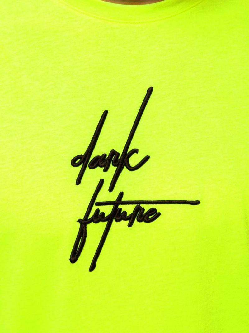 Vīriešu T-krekls bez piedurknēm dzelteni-neona OZONEE MACH/M1176