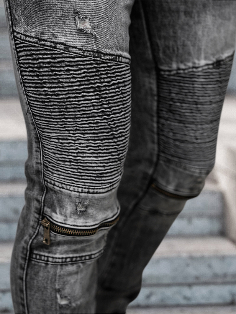 Vīriešu džinsi debesu melni OZONEE NB/MP0069N