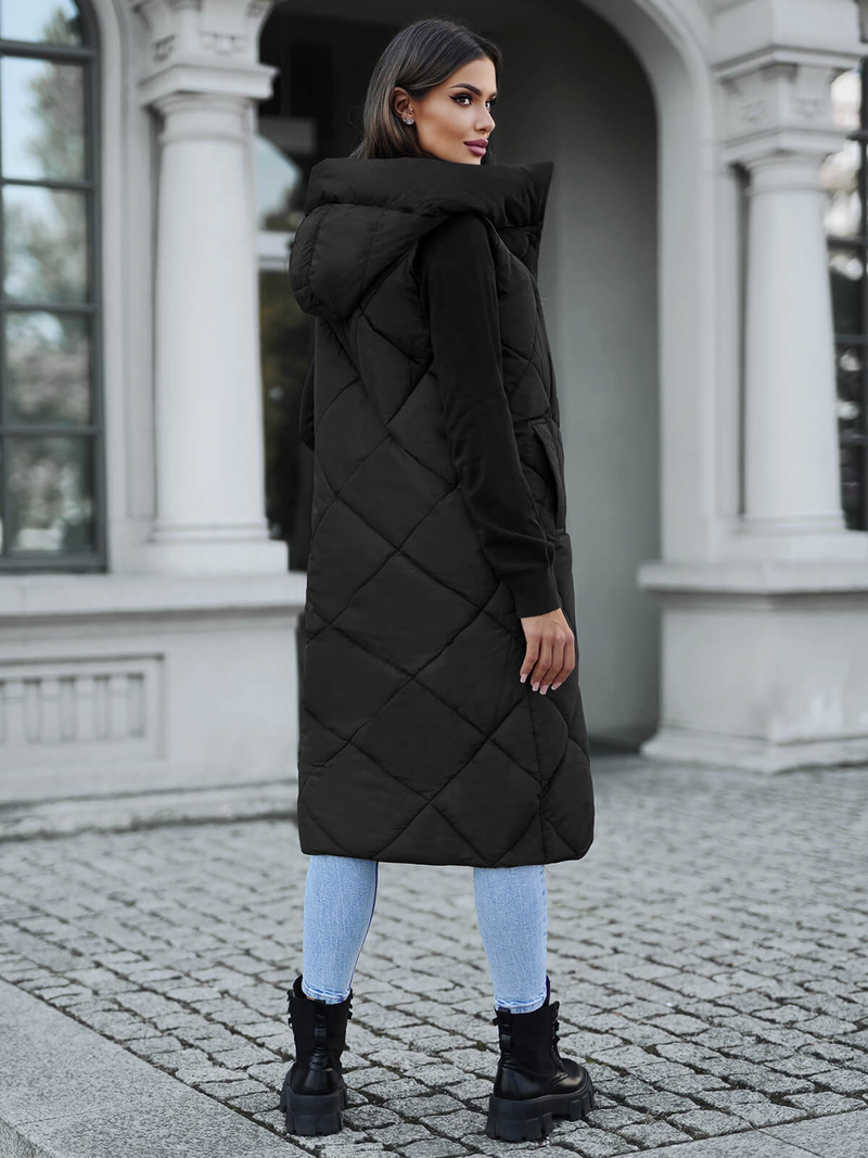 Sieviešu veste melna OZONEE JS/5M3165/392Z