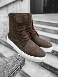 Sneakers augsti brūna OZONEE KN/022