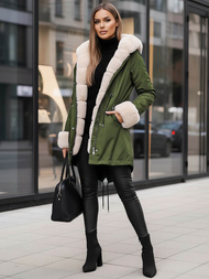 Sieviešu ziemas jaka zaļa OZONEE JS/M763/136Z