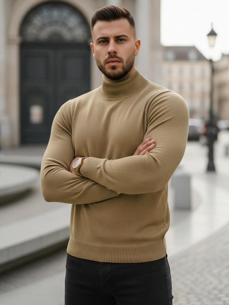 Vīriešu svīteris camel OZONEE V/V24503