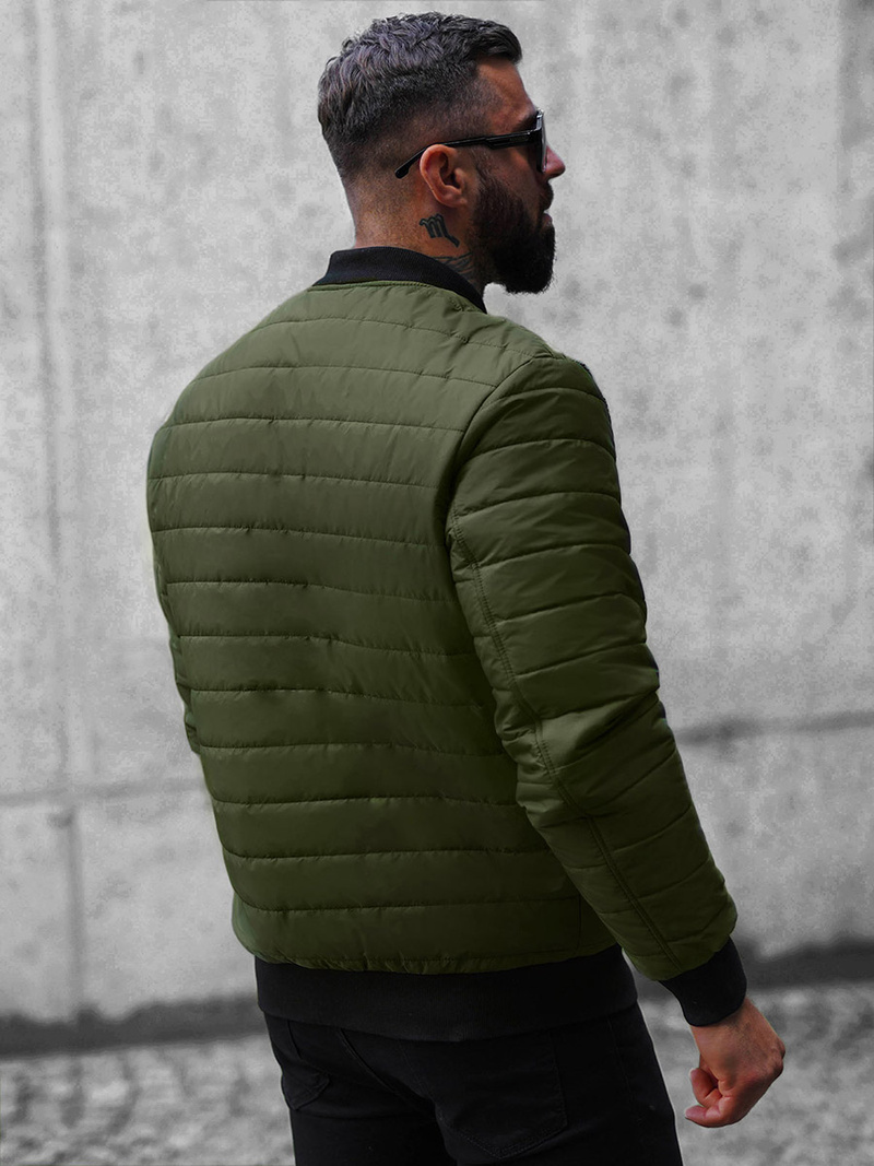 Vīriešu bomber virsjaka zaļa OZONEE JS/MY02Z