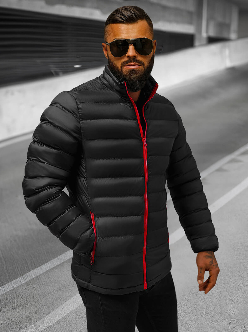 Vīriešu pārejas virsjaka melna/2 OZONEE JB/JP1111